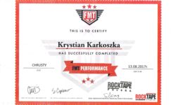 Certyfikat Rock Taping